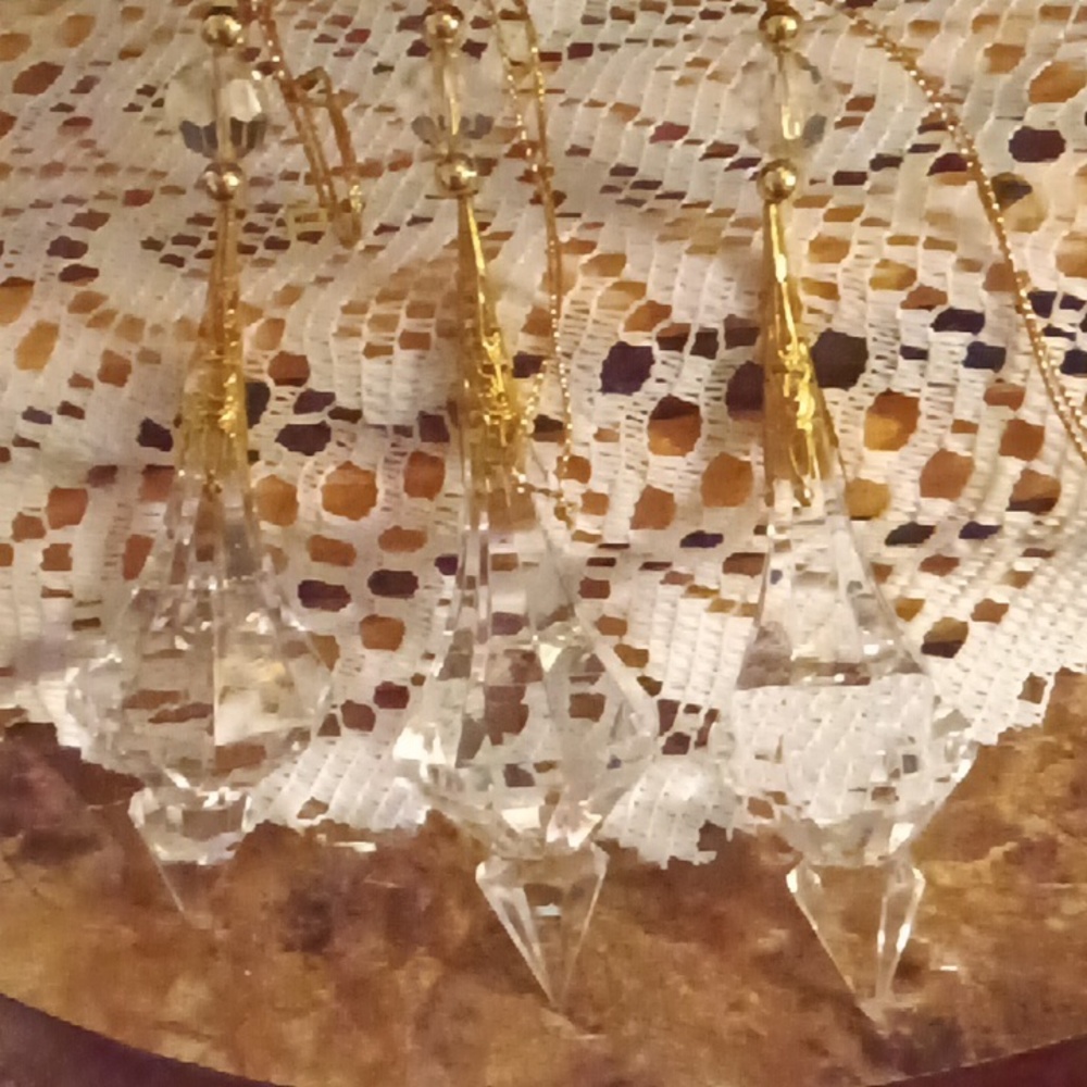 Crystal Glass Tree Ornaments